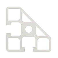 10-4545MC-0-72IN MODULAR SOLUTIONS EXTRUDED PROFILE 45MM X 45MM MITER CORNER, CUT TO THE LENGTH OF 72 INCH